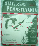 Vintage Stay Hotel Pennsylvania Stalter Operated - $55.92 MXN