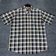 Cinch Shirt Mens 2XL Plaid Button Down Short Sleeve Western Cowboy Rodeo Adult - £21.13 GBP