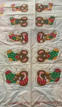 Cranston VIP Cotton Fabric Panel Five Christmas Mice Mini Ornaments 5&quot; Brand New - £9.90 GBP