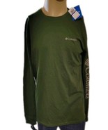 NEW! Columbia Men&#39;s Thistletown Hills Long Sleeve Logo Tee Olive Green X... - $345.98 MXN