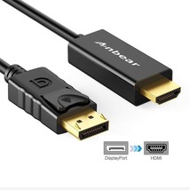 Display Port To Hdmi Cable, Gold Plated Displayport To Hdmi Cable 6 Feet... - £14.14 GBP