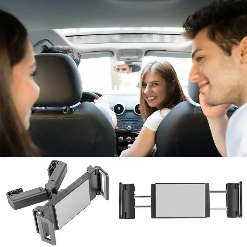 Headrest Phone Holder 360-degree Rotation Vehicle Phone Stand Adjustable Auto - £14.38 GBP