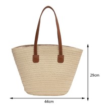 Weave Tote Bags Female Bohemian  Bags for Women 2023 Spring Summer Beach Straw H - £60.93 GBP
