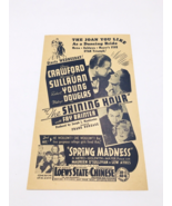 1938 Movie Herald – Shining House &amp; Spring Madness Joan Crawford, Robt Y... - $450.46 MXN