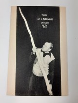 1939 Ripley Believe It Or Not Tusk of a Narwhal Postcard VTG Unused - £7.41 GBP