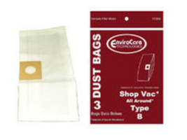 Shop Vacuum Style B Vac Bags 9066800 370SW All Around Vac 2 to 2.5 Gallons Gal - £5.00 GBP+
