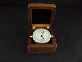 Mini Captain&#39;s Clock ~ Woodessen ~ Walnut, Solid Wood Case ~ Free Shipping! - £7.86 GBP