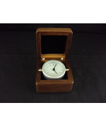 Mini Captain&#39;s Clock ~ Woodessen ~ Walnut, Solid Wood Case ~ Free Shipping! - £7.80 GBP