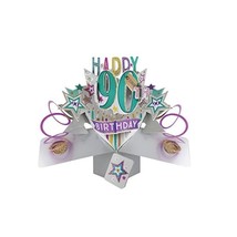 Second Nature POP166A 90th Birthday Pop Up Card  - $13.00