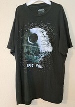 Death Star Epic Fail Graphic Print T-Shirt Large - £4.96 GBP