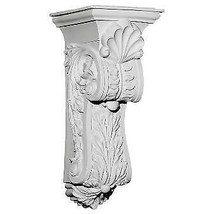 10.38 in. W x 11.62 in. D x 25.50 in. H Architectural Scroll Leaf Corbel - £278.99 GBP