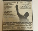 Gods And Generals Tv Guide Print Ad Jeff Daniels Robert Duvall TPA23 - £4.65 GBP