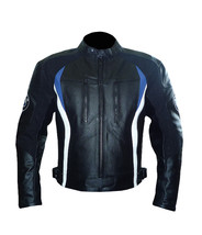 Best Motorcycle Bmw 3876 Black Jacket. Pure Cowhide Leather Biker Racing Coat 20 - £114.83 GBP