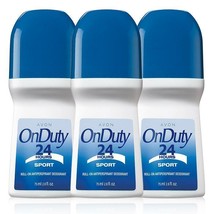 Avon On Duty Sport 2.6 Fluid Ounces Roll-On Antiperspirant Deodorant Trio Set - £8.72 GBP