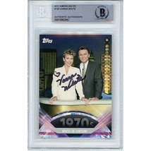 Vanna White Signed Wheel of Fortune Topps American Pie Beckett BGS On-Card Auto - £114.03 GBP