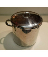 Revere Ware 86-A Stainless Steel 12 Qt Disc Bottom Stock Pot with Lid - £42.90 GBP