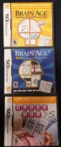 Brain Age 2 Brain Age Soduko and Crosswords Nintendo DS Video Games - £11.02 GBP