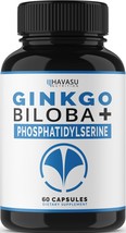 Havasu Nutrition Extra Strength Ginkgo Biloba &amp; Phosphatidylserine (60 Capsules) - £18.99 GBP