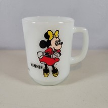 Minnie Mouse Coffee Mug Glass Walt Disney Pepsi Collector Series 4&quot; Tall - $14.37