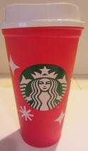 Starbucks 25 Year Holiday 2022 Reusable Red Hot Cup Christmas Grande 16 oz - £18.94 GBP