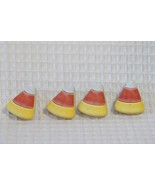 Novelty Buttons (new) 7/8&quot; (4) CANDY CORN #2 - £3.25 GBP