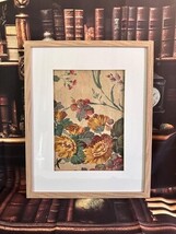 Antique Paul Dumas French Floral Wallpaper Art | Original Framed Behind ... - $5,923.93 MXN