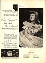 1946 Pond&#39;s Cold Cream Cleansing Woman Dress Engaged Vintage Print Ad d7 - $24.11