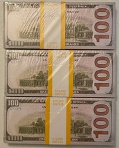 100K $ Full Print Realistic Prop Money Fake 100 Dollar Bills Real Cash Replica - £45.52 GBP