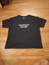 VICTORIA'S  SECRET BLACK WOMEN'S T-SHIRT/SLEEP SHIRT SIZE LARGE  - $19.50