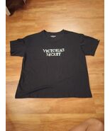 VICTORIA'S  SECRET BLACK WOMEN'S T-SHIRT/SLEEP SHIRT SIZE LARGE  - $19.50