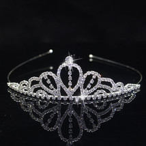 New Princess Tiaras and Crowns Headband Kid Girls Bridal Prom Crown Wedding Part - £11.30 GBP