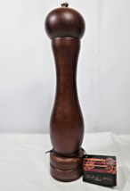 Cole &amp; Mason Pepper Mill Grinder Dark Brown Wood Works 12&quot; Tall WITH TAG DINGS - £7.69 GBP