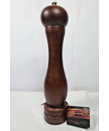 Cole &amp; Mason Pepper Mill Grinder Dark Brown Wood Works 12&quot; Tall WITH TAG... - $13.56 CAD