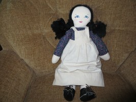 UNUSED Hand Crafted FULLY DRESSED Little Girl RAG DOLL - 18&quot; Tall - $15.00