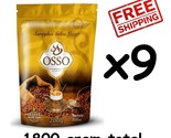 9 pack x OSSO Turkish Ottoman Coffee Ground Roasted 1800 gram - 63.5oz - £49.82 GBP