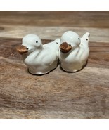 Vintage White Duck Salt and Pepper Shakers Cork Stoppers Country Farm De... - €8,67 EUR