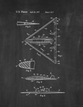 Aircraft Of Low Observability Patent Print - Chalkboard - $7.95+