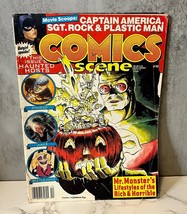 Comics Scene Magazine #10 - Dec 1989 - Captain America Movie/Beetlejuice Cartoon - £6.24 GBP