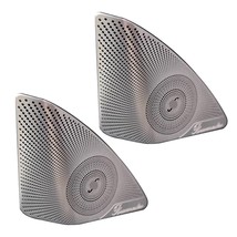 1pair o Speaker Cover Stainless Steel Auto Fashion Decorative Trim Car 3D Sticke - £86.32 GBP