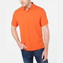 Club Room Mens Classic Fit Performance Pique Polo Celosa Orange Size XL - $19.75