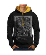 Holland Amsterdam Sweatshirt Hoody Netherlands Men Contrast Hoodie - £19.17 GBP+