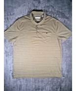English Laundry Mens Polo Size XL Green Short Sleeve Striped - $787.18 MXN