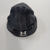 Under Armour Golf Men's L/XL Back Fitted Black Baseball Cap Hat image 4