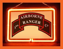 US Army Military Third 3rd Airborne Ranger Battalion Bar Advertising Neon Sign - £62.94 GBP