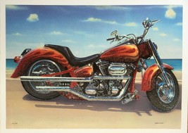 VALTER MORAIS &quot;COOL RIDE&quot;-HARLEY DAVIDSON SERIGRAPH ON PAPER H/S &amp; NUMBE... - £135.39 GBP