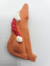 Howling Coyote Southwestern Christmas Brooch Pin Terracotta Red Clay Pottery 3&quot; - £11.98 GBP