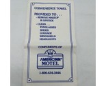 Vintage American Motel Convenience Towel - $17.81