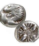 LION/Star pattern, incuse square. Miletos, Ionia 500 BC Greek Diobol Sil... - $2,803.74 MXN