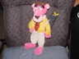 16&quot; Golfer Pink Panther Poseable Plush Doll With Golf Bag and Clubs  - £47.30 GBP