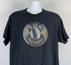 Legendary Sun Record Company T Shirt Mens Large Black Memphis Tennessee - £17.47 GBP